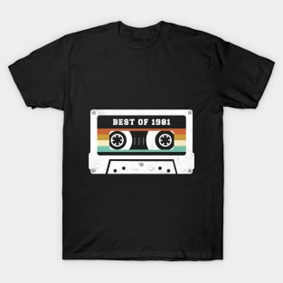 40th Birthday Gift  1981 Cassette Shirt  40th Birthday Shirt  40th Birthday Gift For T-Shirt